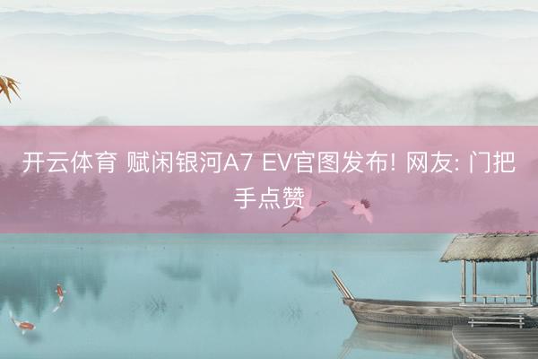 开云体育 赋闲银河A7 EV官图发布! 网友: 门把手点赞